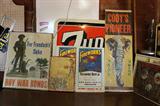 1940s Buy War Bonds Poster, Shiawassee County Fair Fireworks Poster, Cody's Circus Poster.