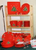 Waechtersbach Christmas dishes, service for 12 plus serving pieces.