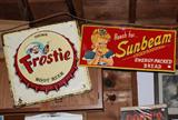 Another shot of the great looking Frostie Root Beer and Sunbeam Bread Signs!