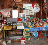 Dollhouses and some furniture. Doll Furniture, Talking Dolls, most are in their original Boxes.