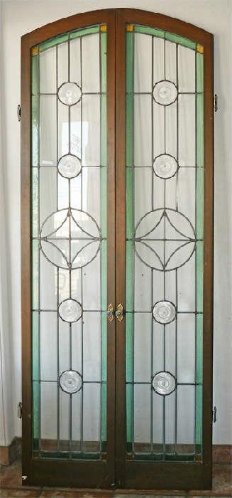 2 Stained Glass Doors