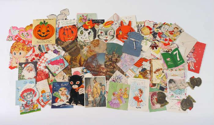 Postcards including Halloween