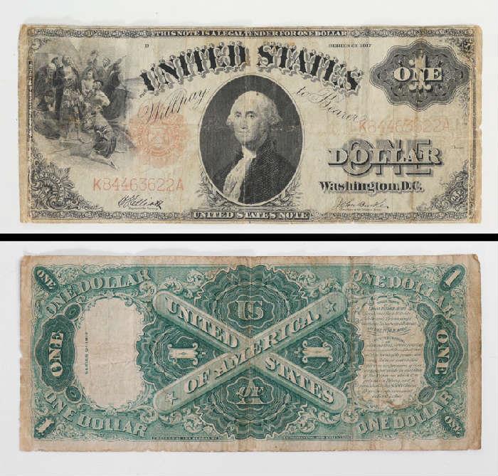 Large 1917 U.S. Dollar