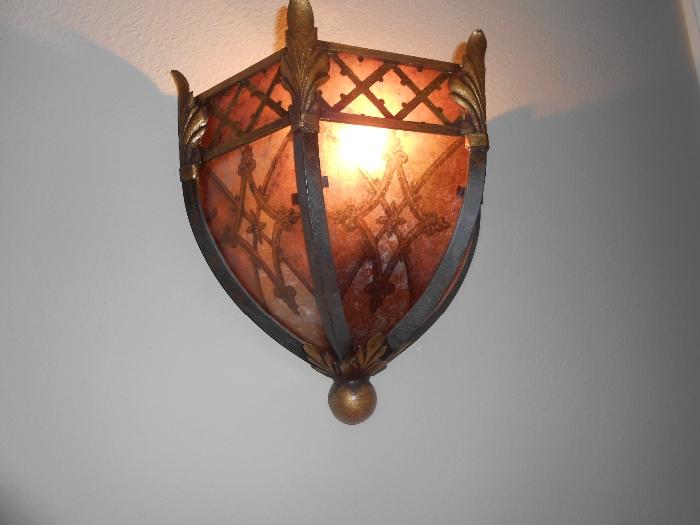 One of Two Sconce lamps. 18x18