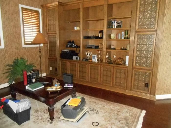 Shutters, Lamp, Rug and smalls are for Sale. This Cabinetry is not for sale.