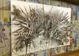 Original art with feathers