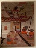 Peruvian woven wall hanging