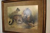 Large Lion print.