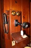 Oak wall phone.