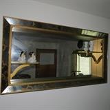 Mid-century modern shelf and mirror