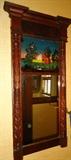 Reverse Painting on Glass Mirror