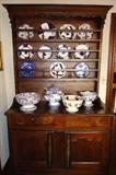 Country French Sideboard and Hanging Shelves
