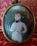 Miniature Portrait of Napoleon on Ivory