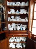 A Large Collection of Milk Glass