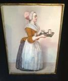 Painted porcelain plaque marked KPM on back