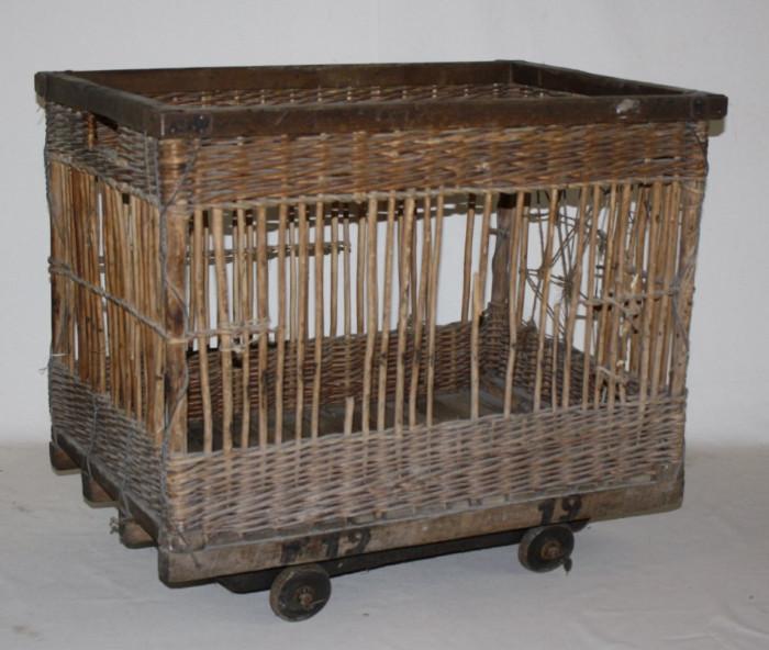 Vintage textile cart