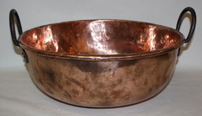 French copper cauldron 