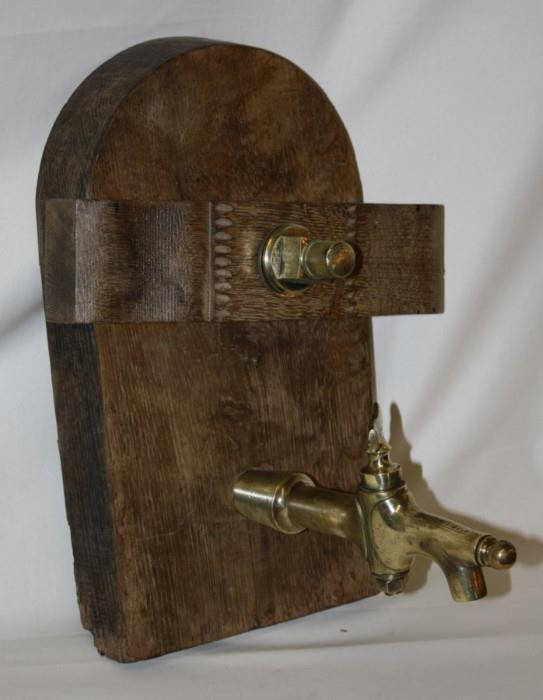 French wine cask with spigot 