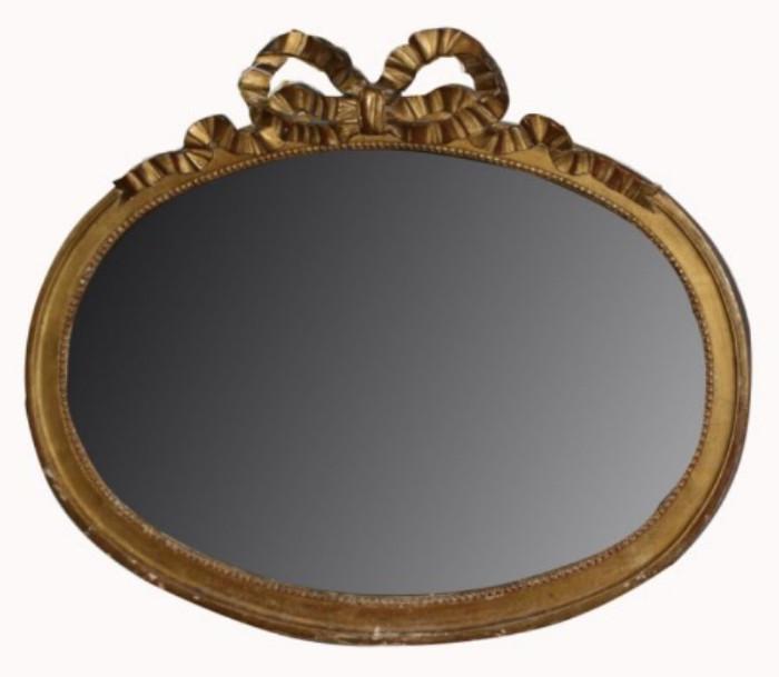 Louis XVI gilt framed mirror 