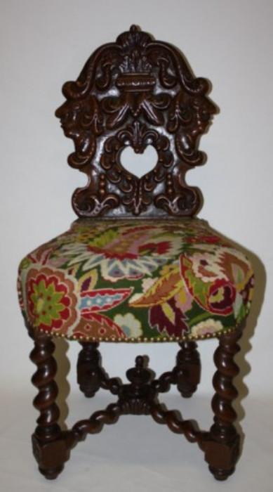 French Louis XIII side chair 