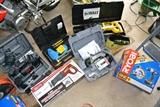 RYOBI Saw & Drill 18V CORDLESS – Dremel Multi-Max - Ryobi 7-1/4" Circular Saw - DEWALT Heavy-Duty Reciprocating Saw - Master Flow Air Compressor