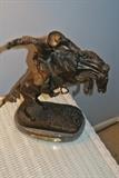 Bronze Sculpture Statue Bronco Buster By Frederic Remington