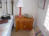 nightstand..lamp with shade 50% OFF..Bose radio with remote..SOLD