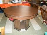 3-in-1 dining, poker and bumper pool table complete measures 47" diameter x 29.5" tall.
