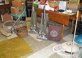 Vacuum cleaner museum! 2 Kirby art deco uprights with accessories in original boxes plus Electrolux and Hoover canister vacs. They all work well!