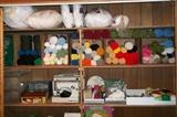 Yarn, crafting supplies, sewing notions and patterns.
