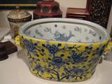 One of several miscelleneous design ceramic footbaths.