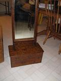 Japanese, jewelry and makeup vanity with mirror