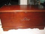 Mahogany blanket chest