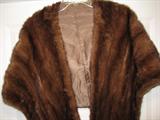 Closeup of Mink stole