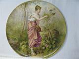 12" German plate, signed on reverse