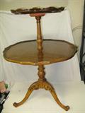 1930s, mahogany, tiered pastry table