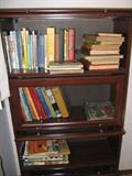 Bookcase with all children's books, several illustrated by Jessie Wilcox Smith, and Arthur Rackham.