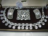 Magnificent, parure, rhinestone ensemble