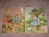 Pair of large, 1906 lithographs, 18"x 22" (not reproductions)