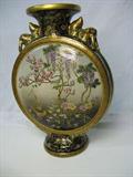 Japanese, hand painted and signed vase