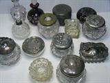 Miscelleneous vanity and hair receiver jars