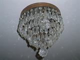 Beautiful crystal light fixture!