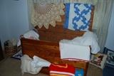 Quilts, etc. and cedar chest