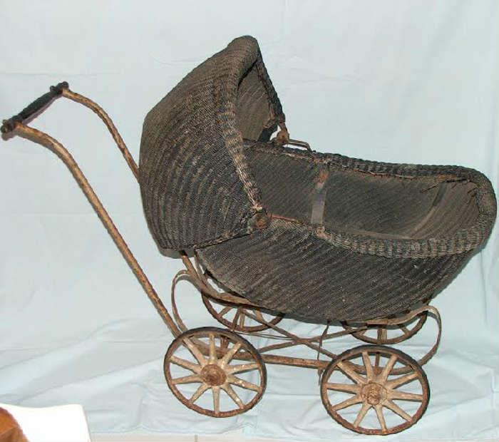 One of many Antique Doll Prams