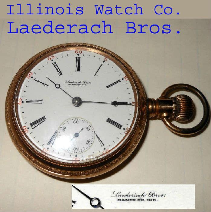 Illinois Watch Company Huge Pocket Watch in Running Order