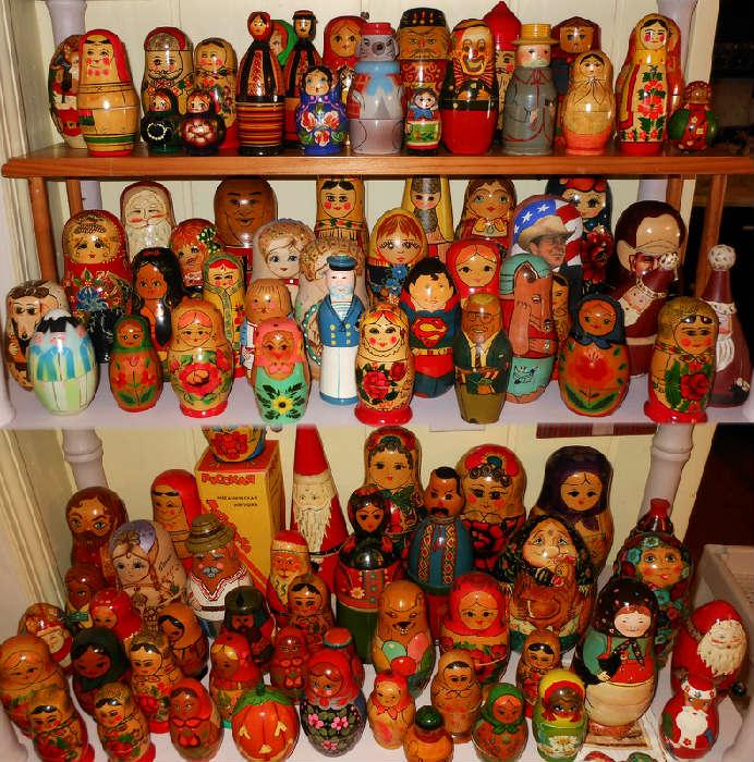 Huge Selection of Matryoshka Dolls