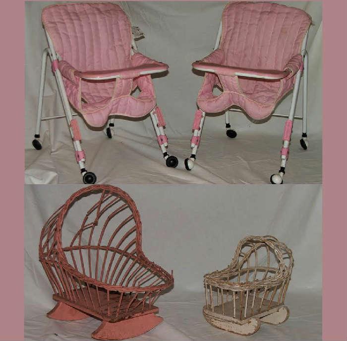 Sample of the Good Selection of Vintage Dolls Furniture