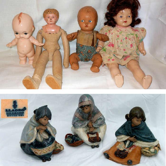 Old Dolls and Unusual Lladros