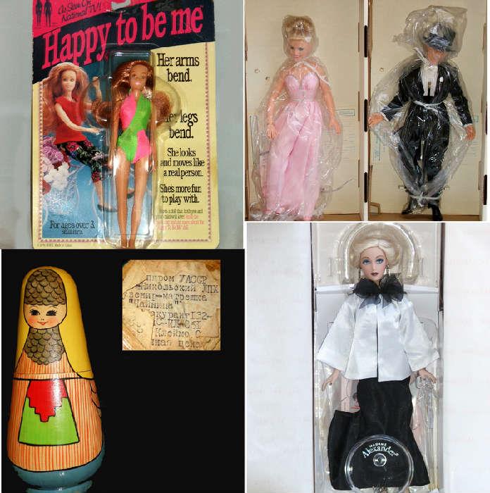 Old Matryoshka Dolls and other MIB Dolls including Fred Astaire and Ginger Rogers