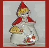 Vintage Little Red Riding Hood Cookie Jar